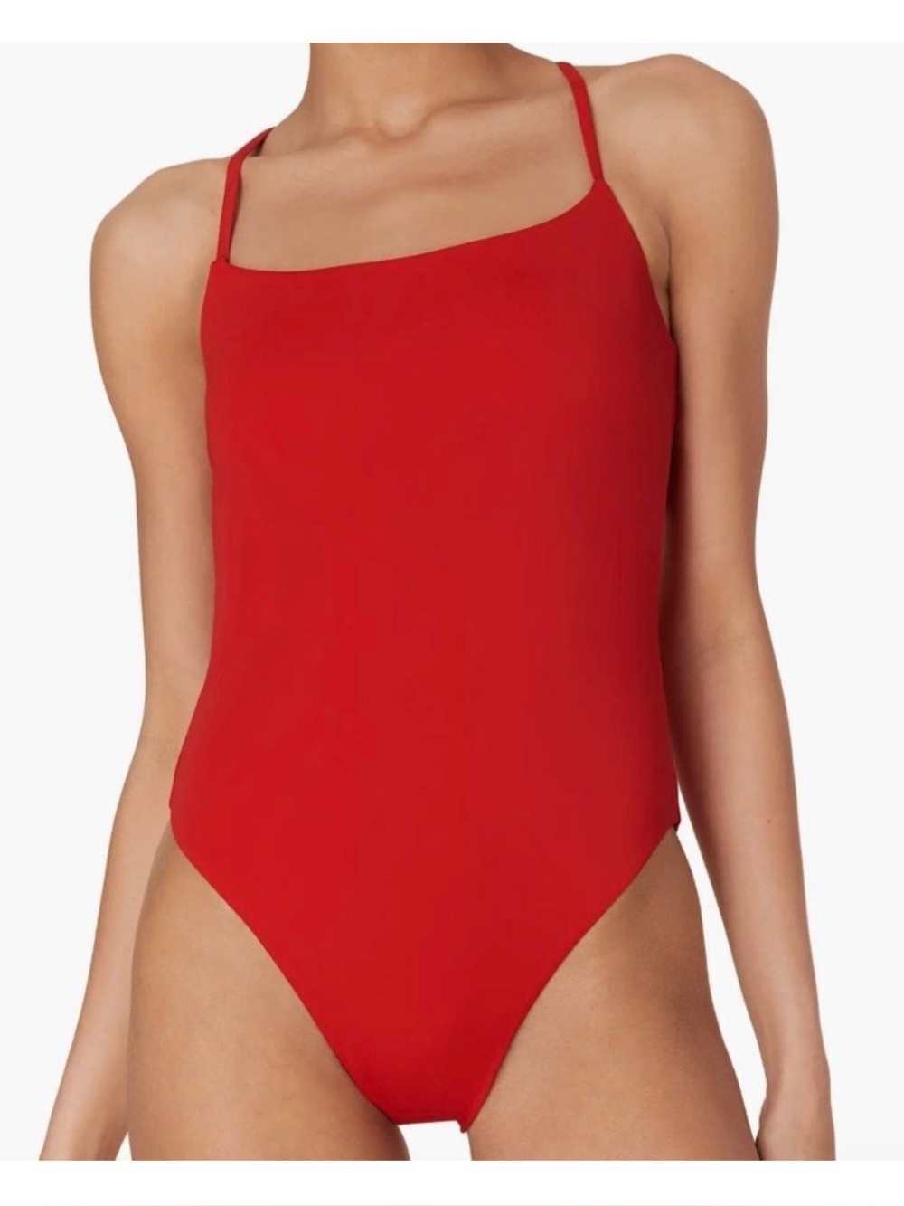 Andie Swim The Fiji One Piece Swimsuit Cherry Red‎ size XS NWT